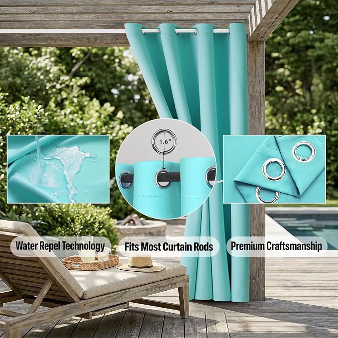 DIVA EN CAMINO DEC Outdoor Patio Curtain Waterproof Darkening Thermal Insulated - Image 5