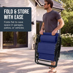 Best Choice Products Oversized Padded Zero Gravity Chair w/Canopy Headrest Cup - Image 8