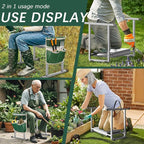 Garden Kneeler and Seat, 10.2" Stable and Save Anti-Tipping - Image 4