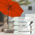 Patio Umbrella 9FT umbrella outdoor patio - Image 6