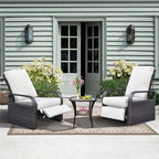 Outdoor Recliner, Aluminum Frame Patio Chaise Lounge Chairs by ATRARTTOREAL