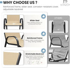 Patio Dining Chairs Set of 4, Stackable Dining Chairs, Breathable Fabric - Image 5