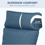 Grand patio Outdoor Recliner Air Pump 150° Lay Flat Reclining Chair - Image 3