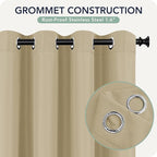 Outdoor Curtains for Patio Waterproof 6 Panels, Porch Sun Shade | Weatherproof - Image 5