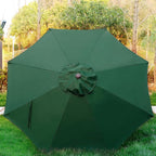 9' Outdoor Patio Umbrella, Outdoor Table Umbrella, Yard Umbrella, Market - Image 3