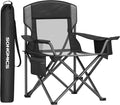 SONGMICS Camping Chair, Folding Oversized Chair, Comfortable and Heavy-Duty by Unknown