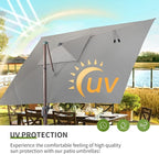 JZAC & QZYD 10x13 FT Cantilever Offset Patio Umbrella - Image 8