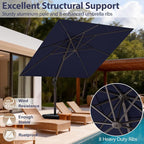 10' X 10' Patio Umbrella Cantilever Outdoor Rectangle Umbrella - Image 3