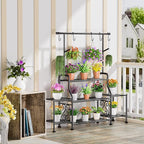 GIOTORENT 3-Tier Tall Metal Plant Stand Indoor Outdoor - Image 6