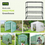 EAGLE PEAK Greenhouse Shelving Staging Double 4 Tier, Outdoor/Indoor Plant - Image 7