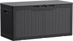 Devoko 100 Gallon Waterproof Resin Deck Box, Large Outdoor Storage Box | Indoor by DEVOKO