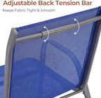 TLSUNNY Patio Chair, Outdoor Stackable Textilene Chairs Set of 4, - Image 7