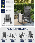 Oversized Outdoor Rocking Chair - Image 7