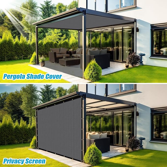 Amagenix 90% Shade Fabric 14'X 21' Gray Sun Shade Cloth - Image 5
