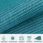 Shade&Beyond 8'x16' Sun Shade Sail Canopy Rectangle, UV Block Breathable Curved - Image 3