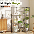 Bamworld Plant Stand Outdoor Metal Plant Shelf - Image 5