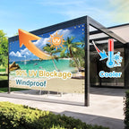 Shade&Beyond Custom Design Patio & Gazebo Backdrop Screen, Full-Color Printed - Image 8