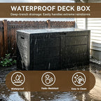70 Gallon Deck Box, Outdoor Storage Box Waterproof, Patio Storage | Package - Image 3