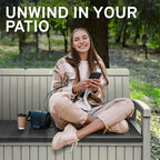 EconoHome 3 Seat Outdoor Storage Bench - Image 6
