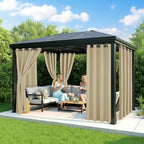 Outdoor Curtains for Patio Waterproof, 6 Drape Panels, Sun Shades | Privacy & - Image 4