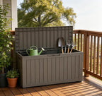 260 Gallon Resin Deck Box, Outdoor Toy Storage Box, Package Delivery Box - Image 7