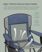 SONGMICS Camping Chair, Folding Oversized Chair, Comfortable and Heavy-Duty - Image 6