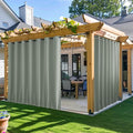 NICETOWN Patio Curtains Outdoor Waterproof W100 x L95 in Sage Green | Windproof by NICETOWN