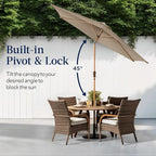 Best Choice Products 10ft Market Umbrella, Outdoor Sun Shade - Image 4