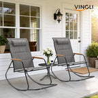 VINGLI Outdoor Rocking Chair, Textilene Mesh Patio Rocker, Outdoor Rocker - Image 8