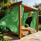 Outdoor Sheer Curtains for Patio Waterproof, 2 Panels Rod Pocket Indoor/Outdoor - Image 4
