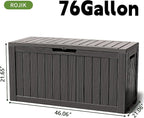 ROJIK Outdoor Storage Housing Deck Box - Image 2