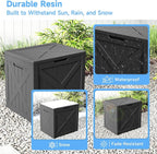 35 Gallon Outdoor Storage Box Waterproof Weatherproof Deck Box | Lockable - Image 5