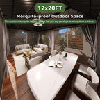 Aoxun Gazebo 20x12 Hardtop Gazebo - Image 3