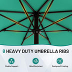 9 FT Patio Umbrella for Outdoor, Outdoor Table Umbrella - Image 4