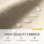 10x10 FT Outdoor Cantilever Patio Umbrella, Waterproof & UV-Protective Fabric - Image 7