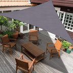 Custom Size 10'x18'x20.6' Dark Grey Sun Shade Sail Right Triangle UV Block - Image 6