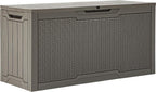 YITAHOME 80 Gallon Outdoor Storage Box | Large Water Resistant Resin Deck Box by YITAHOME