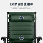 Best Choice Products Oversized Padded Zero Gravity Chair w/Canopy Headrest Cup - Image 5