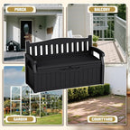 80-Gallon Outdoor Storage Bench - Image 5