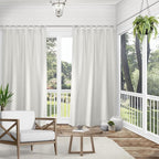 Exclusive Home Cabana Solid Indoor/Outdoor Light Filtering Hook-and-Loop Tab - Image 2