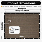 90% Sun Shade Cloth, 10 x 10 FT Pergola Shade Cover Canopy - Image 4