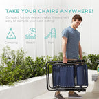 Best Choice Products Set of 2 Adjustable Steel Mesh Zero Gravity Lounge Chair - Image 5