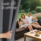 RYB HOME Outdoor Curtains for Patio Waterproof Privacy Thermal Insulated | - Image 3