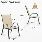 Patio Chairs Set of 6 - Image 2