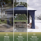10'x10' Gazebo, Metal Frame Canopy - Image 6
