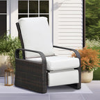 Outdoor Recliner, Aluminum Frame Patio Chaise Lounge Chairs - Image 3
