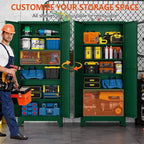 GAIOUS 75'' Tall Metal Garage Storage Cabinet, File Cabinet - Image 4