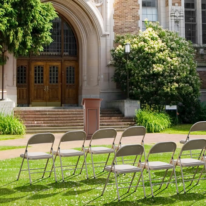 VINGLI 8 Pack Folding Chairs - Image 9