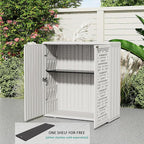 Outdoor Storage Cabinet Waterproof, Resin 62 Gallon Deck Box - Image 5