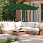 9FT Large Outdoor Patio Umbrella Pool Market Umbrella-UV Resistant, Easy Push - Image 5